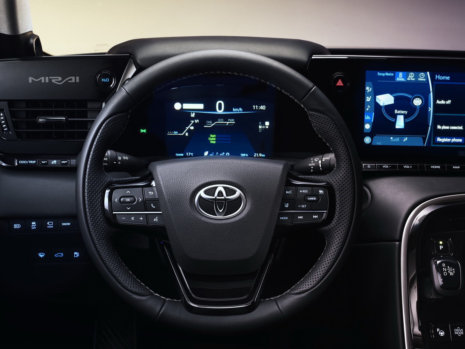 2021 Toyota Mirai FCEV Interior Steering Wheel Wallpapers #139 of 164