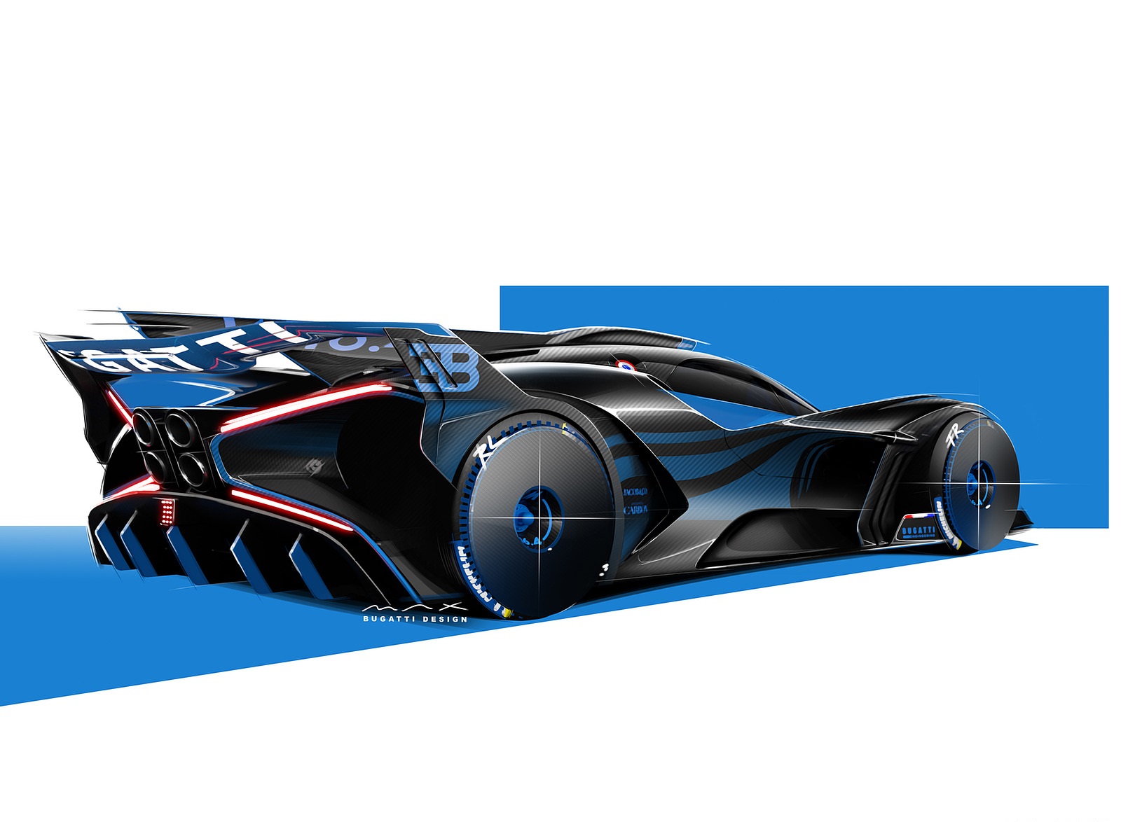 2020 Bugatti Bolide Concept Design Sketch Wallpapers #30 of 36