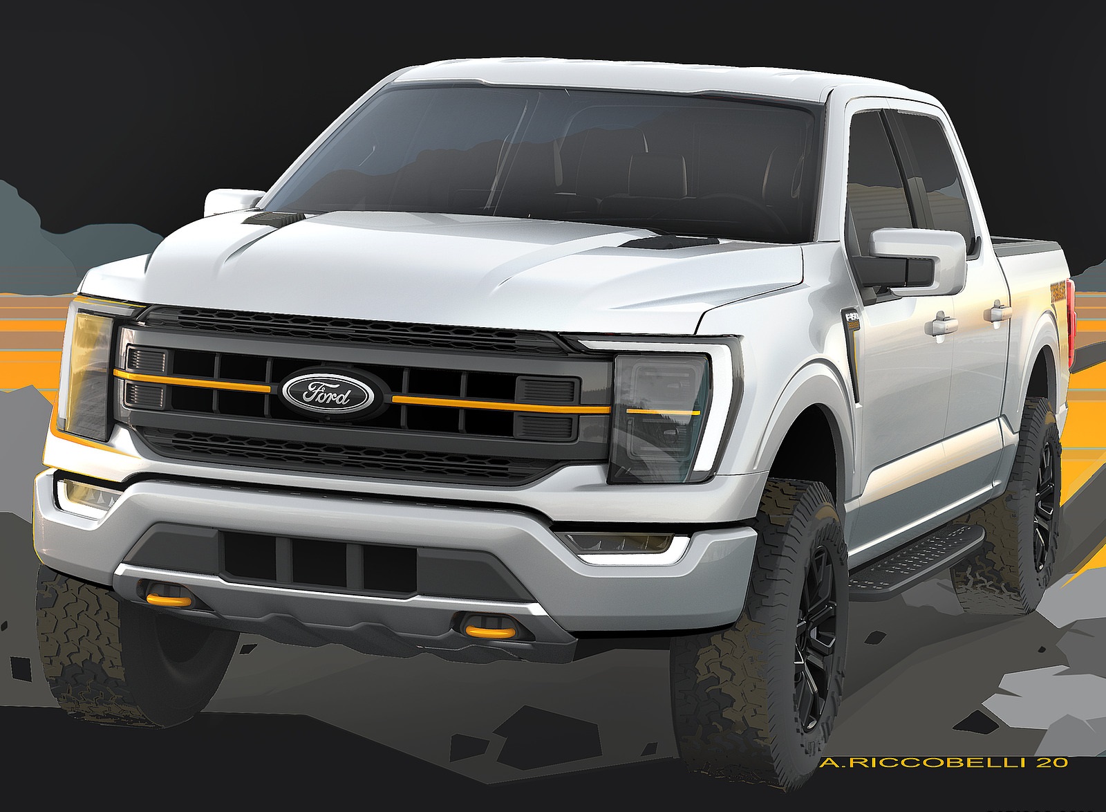 2021 Ford F-150 Tremor Design Sketch Wallpapers #25 of 26