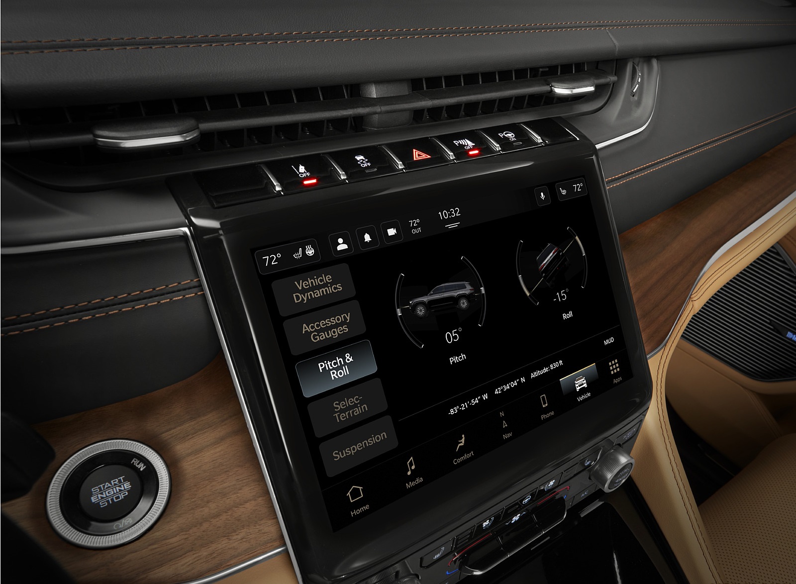 2021 Jeep Grand Cherokee L Summit Reserve Central Console Wallpapers #69 of 100