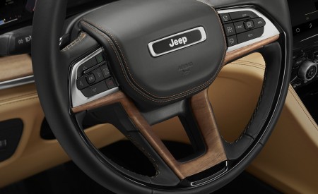 2021 Jeep Grand Cherokee L Summit Reserve Interior Steering Wheel Wallpapers 450x275 (85)