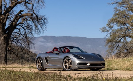 2021 Porsche 718 Boxster GTS 4.0 25 Years (Color: GT Silver) Front Three-Quarter Wallpapers 450x275 (45)