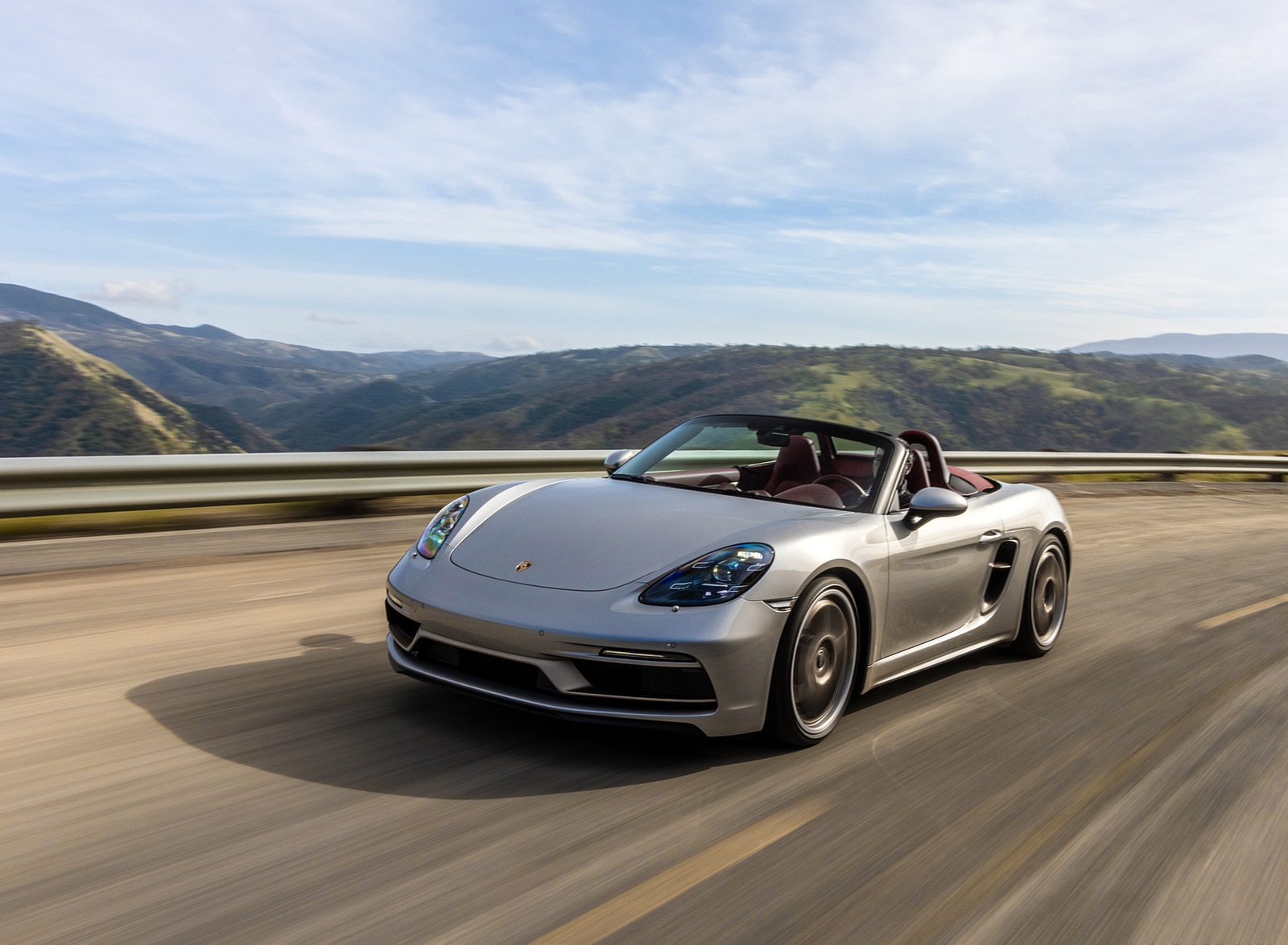 2021 Porsche 718 Boxster GTS 4.0 25 Years (Color: GT Silver) Front Three-Quarter Wallpapers (1)