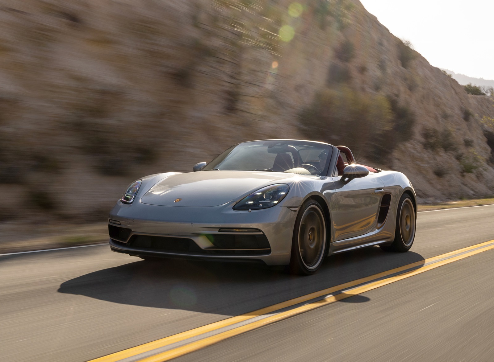 2021 Porsche 718 Boxster GTS 4.0 25 Years (Color: GT Silver) Front Wallpapers #18 of 185