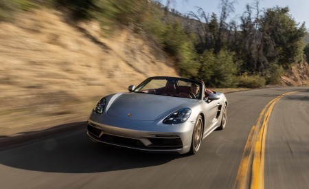 2021 Porsche 718 Boxster GTS 4.0 25 Years (Color: GT Silver) Front Wallpapers 450x275 (20)