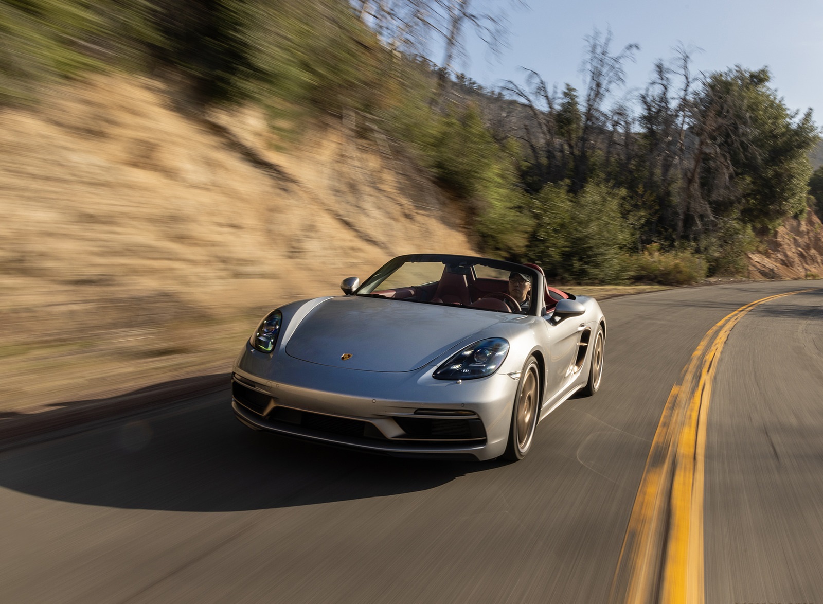 2021 Porsche 718 Boxster GTS 4.0 25 Years (Color: GT Silver) Front Wallpapers #20 of 185