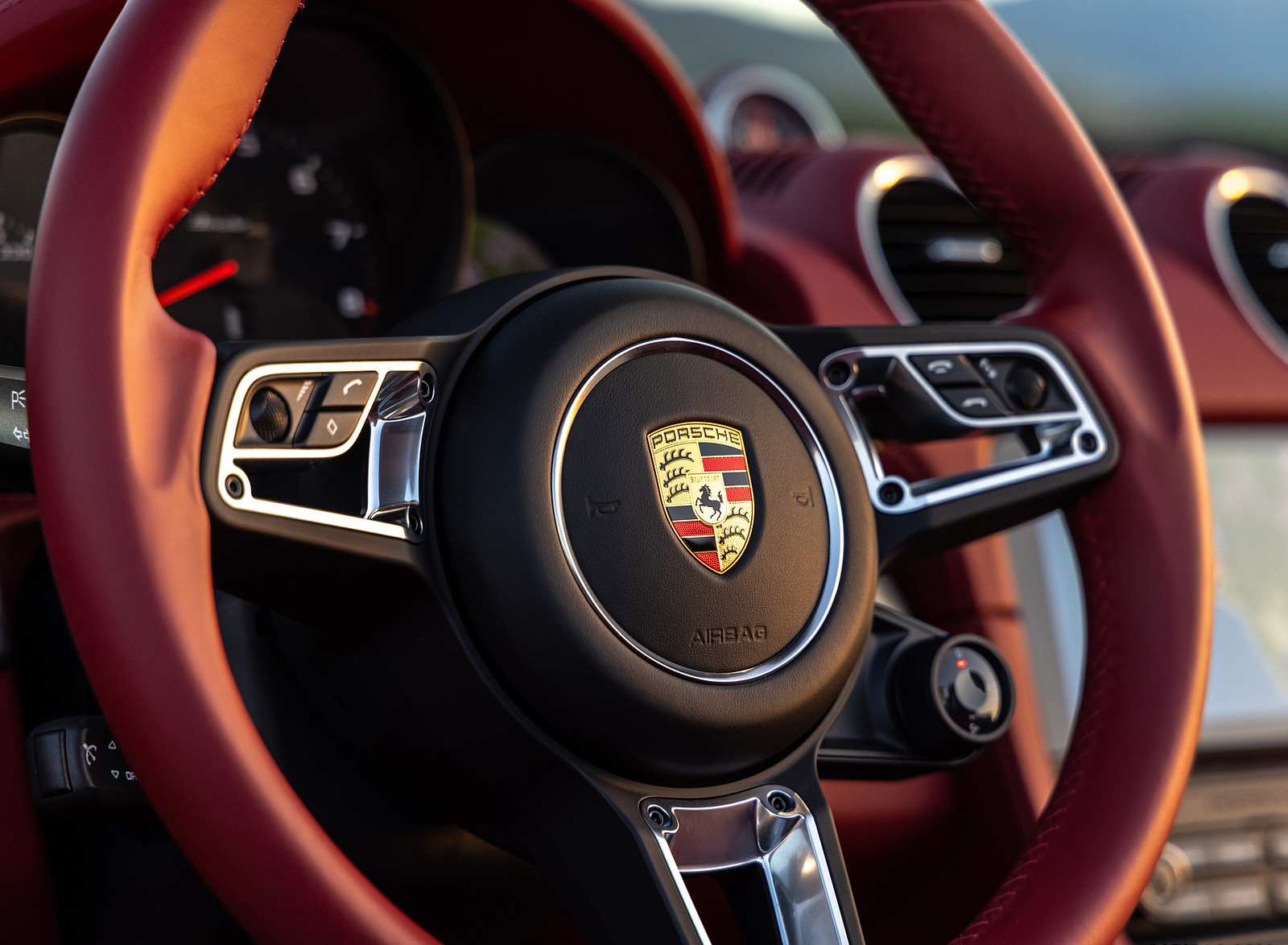 2021 Porsche 718 Boxster GTS 4.0 25 Years (Color: GT Silver) Interior Steering Wheel Wallpapers #84 of 185