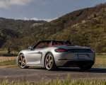 2021 Porsche 718 Boxster GTS 4.0 25 Years (Color: GT Silver) Rear Three-Quarter Wallpapers 150x120