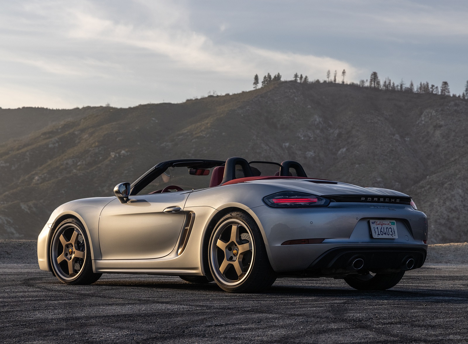 2021 Porsche 718 Boxster GTS 4.0 25 Years (Color: GT Silver) Rear Three-Quarter Wallpapers #63 of 185