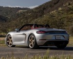 2021 Porsche 718 Boxster GTS 4.0 25 Years (Color: GT Silver) Rear Three-Quarter Wallpapers 150x120