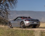 2021 Porsche 718 Boxster GTS 4.0 25 Years (Color: GT Silver) Rear Three-Quarter Wallpapers 150x120