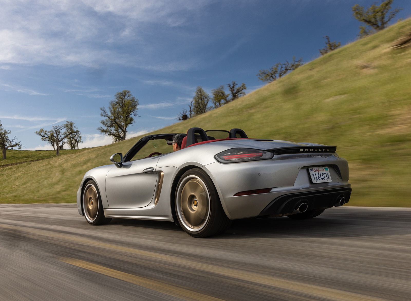 2021 Porsche 718 Boxster GTS 4.0 25 Years (Color: GT Silver) Rear Three-Quarter Wallpapers #25 of 185