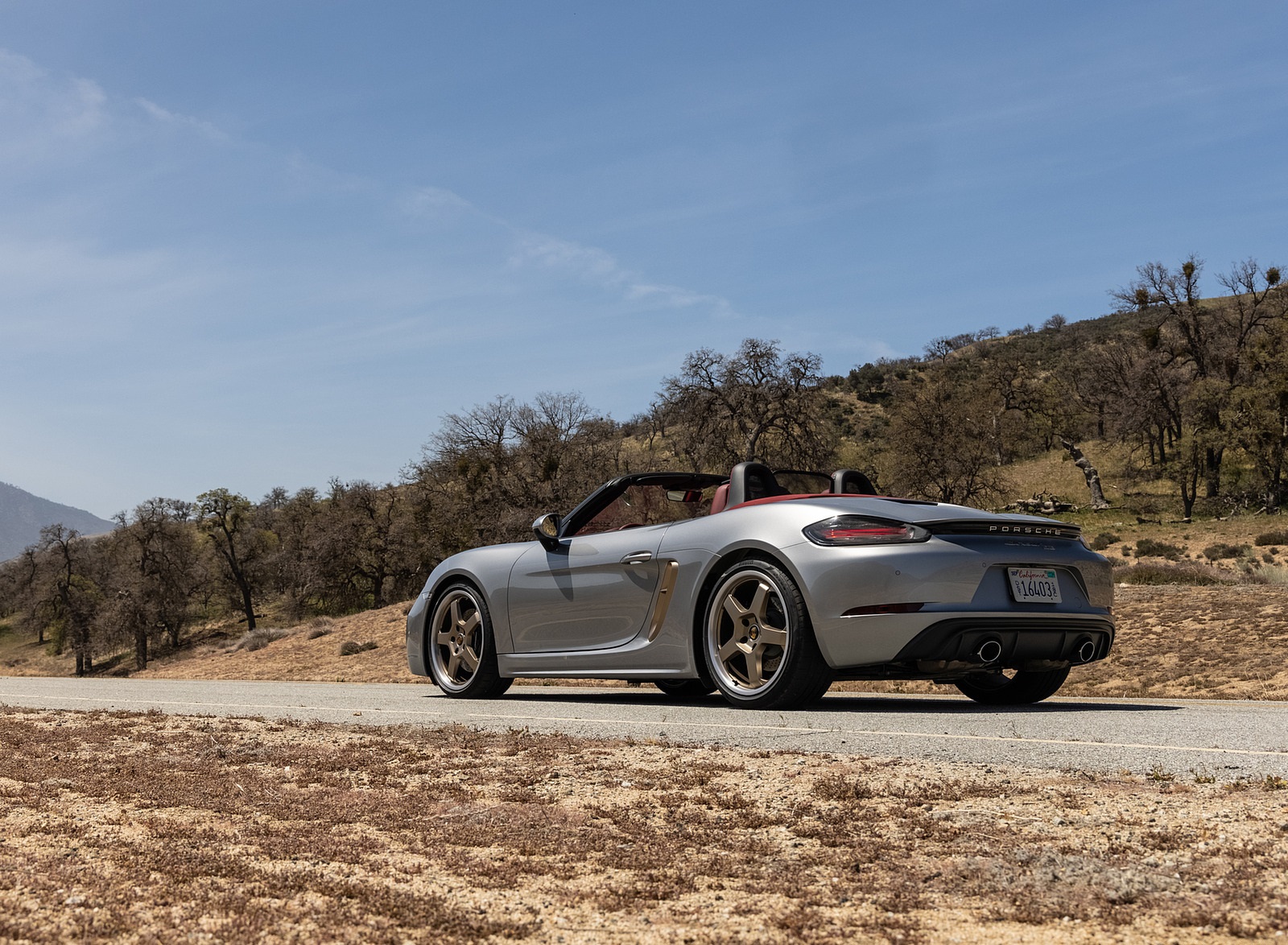 2021 Porsche 718 Boxster GTS 4.0 25 Years (Color: GT Silver) Rear Three-Quarter Wallpapers #55 of 185