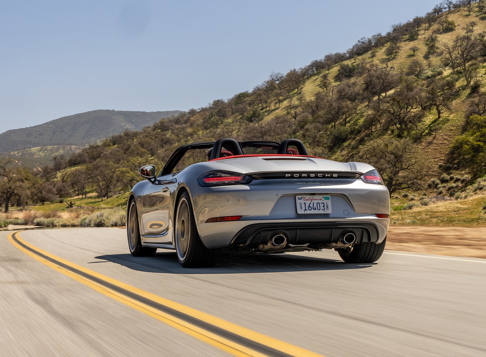 2021 Porsche 718 Boxster GTS 4.0 25 Years (Color: GT Silver) Rear Wallpapers #14 of 185
