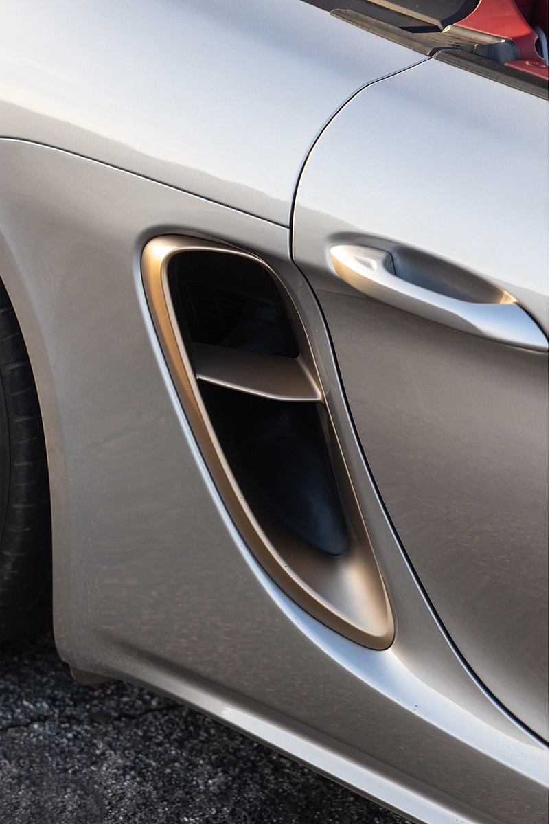 2021 Porsche 718 Boxster GTS 4.0 25 Years (Color: GT Silver) Side Vent Wallpapers #69 of 185