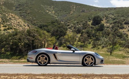 2021 Porsche 718 Boxster GTS 4.0 25 Years (Color: GT Silver) Side Wallpapers 450x275 (57)