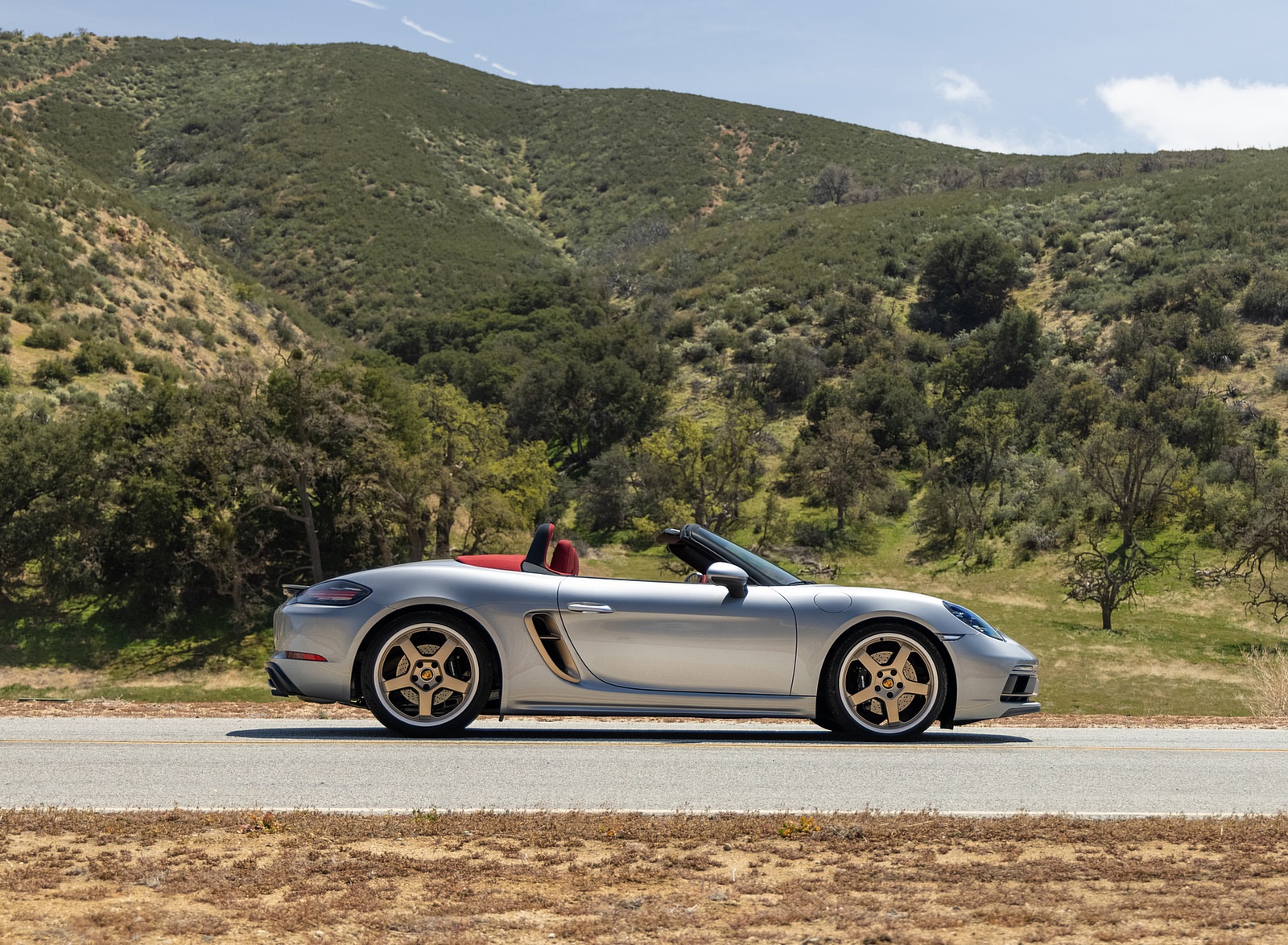 2021 Porsche 718 Boxster GTS 4.0 25 Years (Color: GT Silver) Side Wallpapers #57 of 185