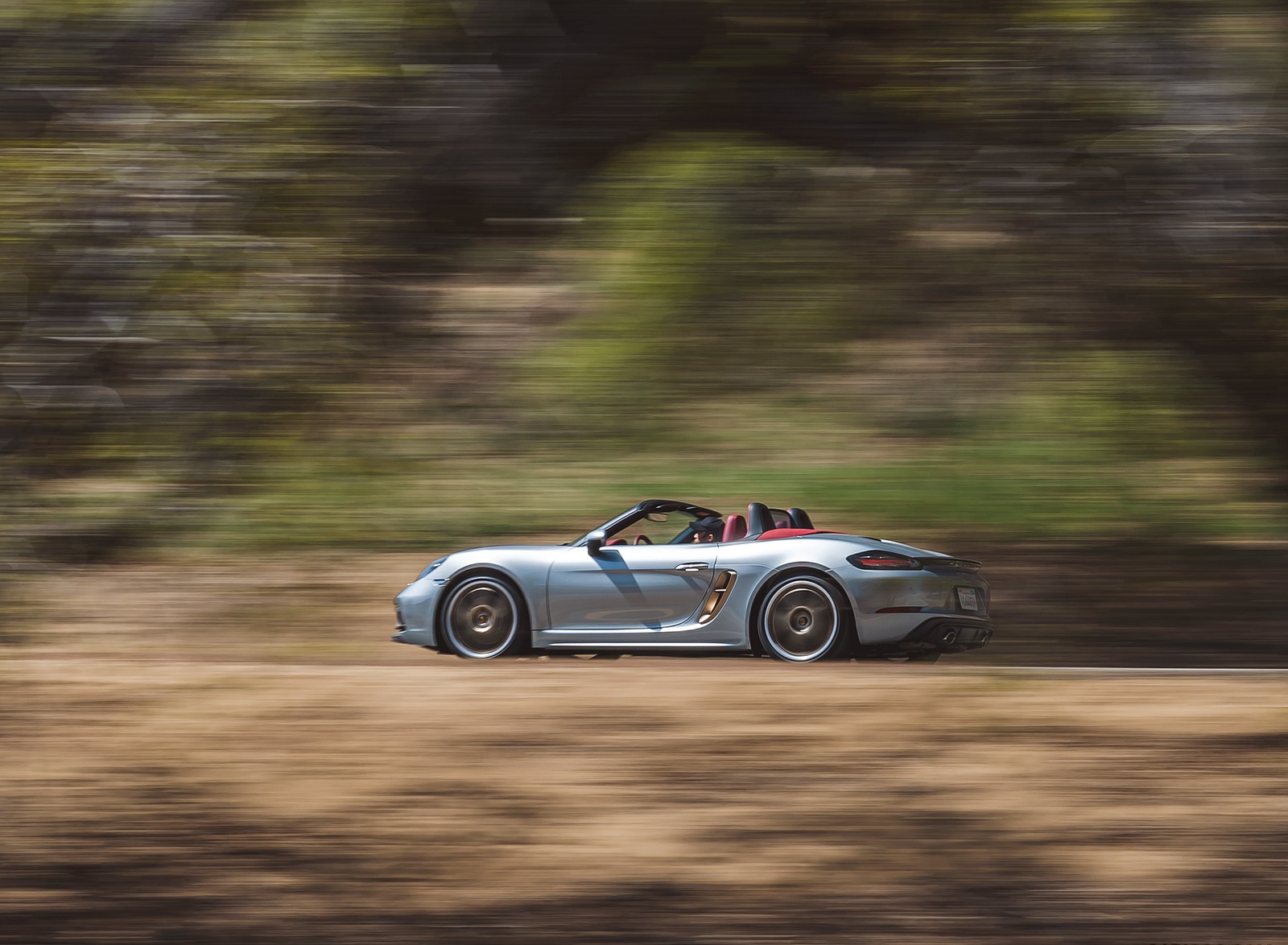 2021 Porsche 718 Boxster GTS 4.0 25 Years (Color: GT Silver) Side Wallpapers #37 of 185