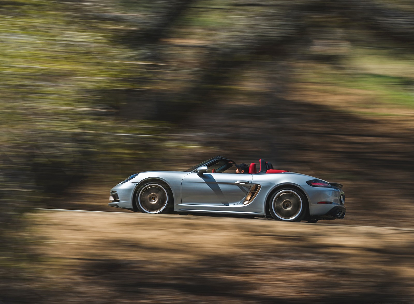 2021 Porsche 718 Boxster GTS 4.0 25 Years (Color: GT Silver) Side Wallpapers #40 of 185
