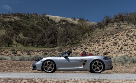 2021 Porsche 718 Boxster GTS 4.0 25 Years (Color: GT Silver) Side Wallpapers 450x275 (58)