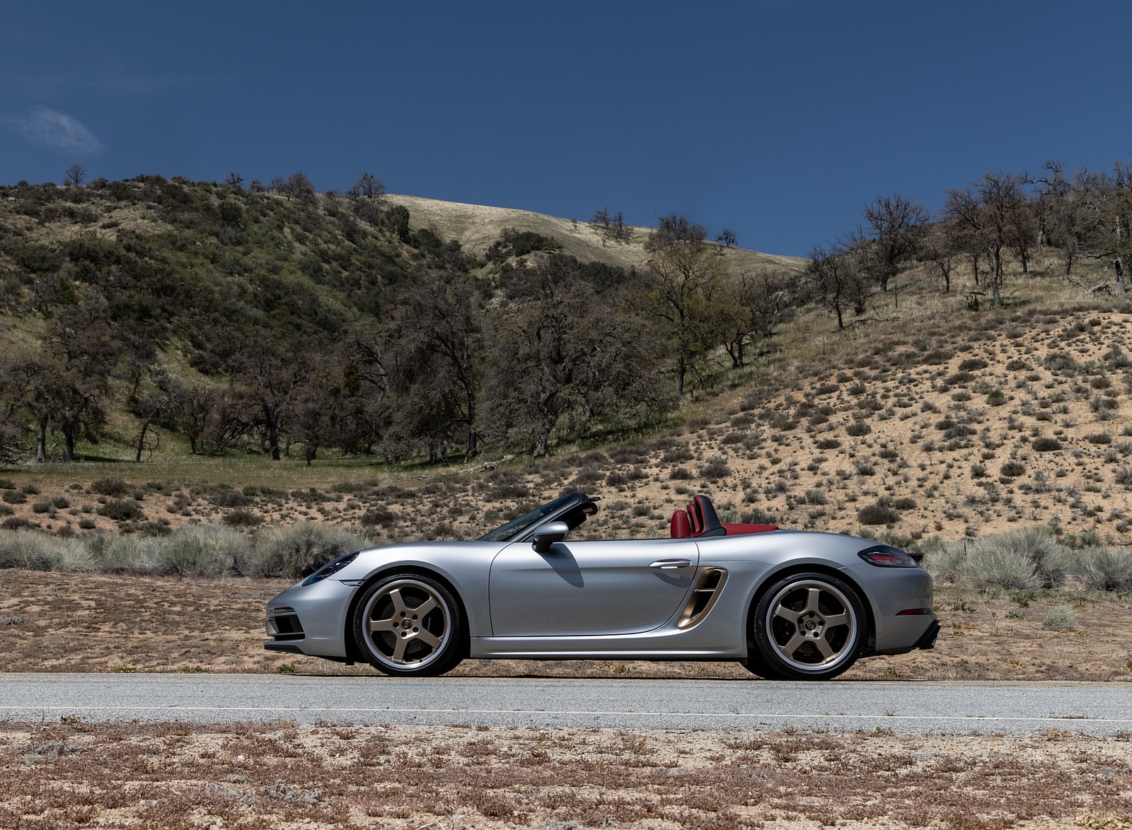2021 Porsche 718 Boxster GTS 4.0 25 Years (Color: GT Silver) Side Wallpapers #58 of 185
