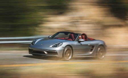 2021 Porsche 718 Boxster GTS 4.0 25 Years (Color: GT Silver) Side Wallpapers 450x275 (41)