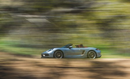 2021 Porsche 718 Boxster GTS 4.0 25 Years (Color: GT Silver) Side Wallpapers 450x275 (42)