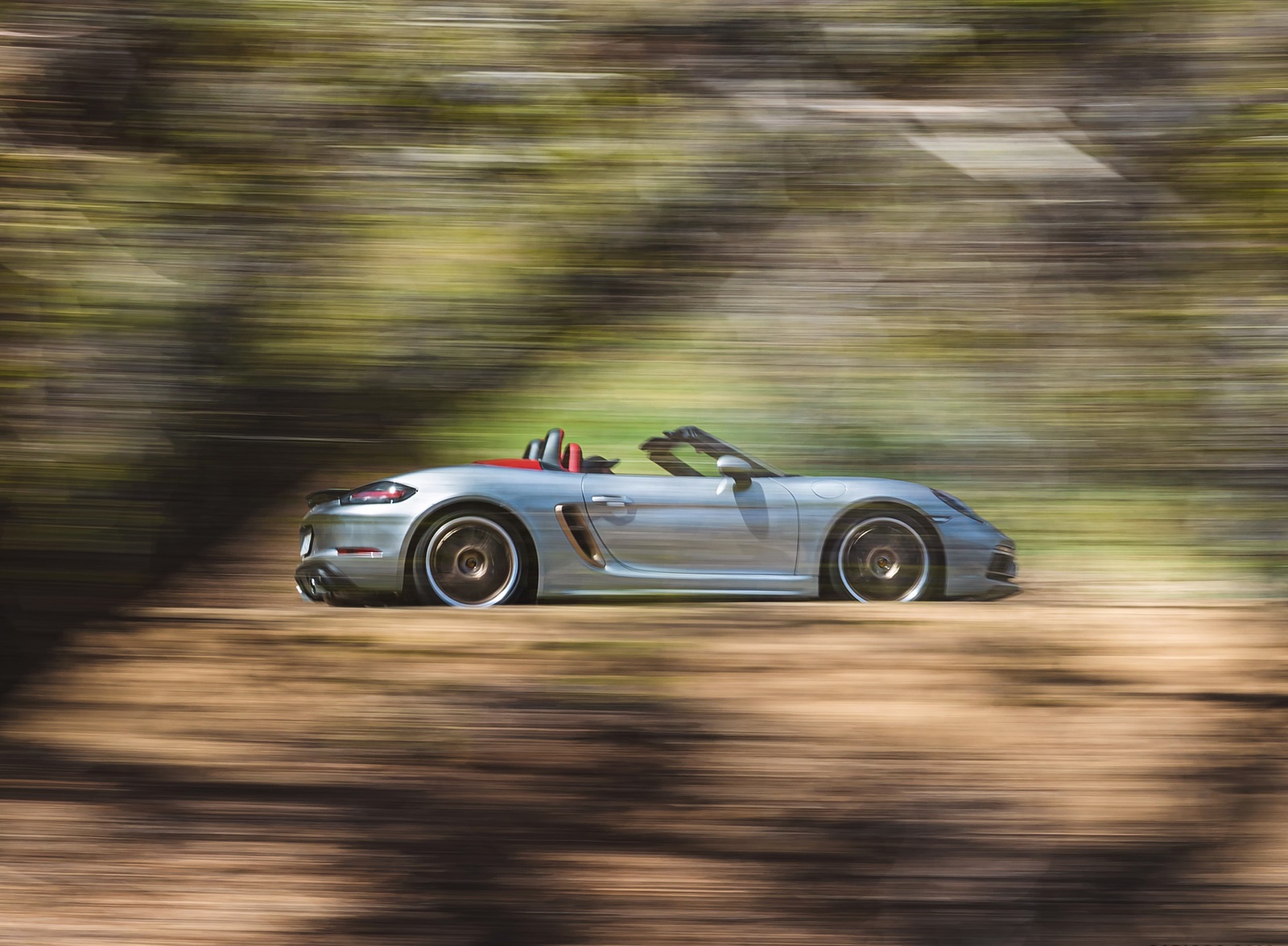 2021 Porsche 718 Boxster GTS 4.0 25 Years (Color: GT Silver) Side Wallpapers #34 of 185