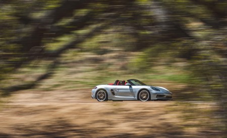 2021 Porsche 718 Boxster GTS 4.0 25 Years (Color: GT Silver) Side Wallpapers 450x275 (36)