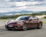 2021 Porsche Panamera Turbo S (Color: Cherry Metallic) Front Three-Quarter Wallpapers 150x120 (25)