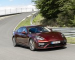 2021 Porsche Panamera Turbo S (Color: Cherry Metallic) Front Three-Quarter Wallpapers 150x120