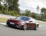 2021 Porsche Panamera Turbo S (Color: Cherry Metallic) Front Three-Quarter Wallpapers 150x120 (3)