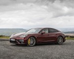 2021 Porsche Panamera Turbo S (Color: Cherry Metallic) Front Three-Quarter Wallpapers 150x120 (31)