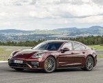 2021 Porsche Panamera Turbo S (Color: Cherry Metallic) Front Three-Quarter Wallpapers 150x120