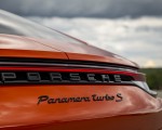 2021 Porsche Panamera Turbo S (Color: Papaya Metallic) Badge Wallpapers 150x120