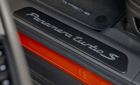 2021 Porsche Panamera Turbo S (Color: Papaya Metallic) Door Sill Wallpapers 450x275 (93)