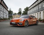 2021 Porsche Panamera Turbo S (Color: Papaya Metallic) Front Three-Quarter Wallpapers 150x120