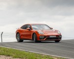 2021 Porsche Panamera Turbo S (Color: Papaya Metallic) Front Three-Quarter Wallpapers 150x120