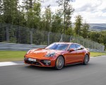 2021 Porsche Panamera Turbo S (Color: Papaya Metallic) Front Three-Quarter Wallpapers 150x120