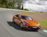 2021 Porsche Panamera Turbo S (Color: Papaya Metallic) Front Three-Quarter Wallpapers  150x120