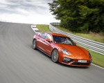 2021 Porsche Panamera Turbo S (Color: Papaya Metallic) Front Three-Quarter Wallpapers 150x120