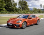 2021 Porsche Panamera Turbo S (Color: Papaya Metallic) Front Three-Quarter Wallpapers 150x120 (68)