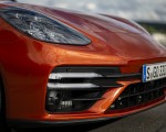 2021 Porsche Panamera Turbo S (Color: Papaya Metallic) Headlight Wallpapers 150x120