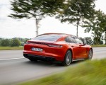 2021 Porsche Panamera Turbo S (Color: Papaya Metallic) Rear Three-Quarter Wallpapers  150x120