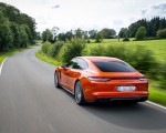 2021 Porsche Panamera Turbo S (Color: Papaya Metallic) Rear Three-Quarter Wallpapers 150x120