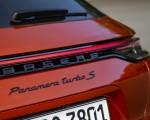 2021 Porsche Panamera Turbo S Sport Turismo (Color: Papaya Metallic) Badge Wallpapers 150x120