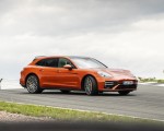 2021 Porsche Panamera Turbo S Sport Turismo (Color: Papaya Metallic) Front Three-Quarter Wallpapers 150x120