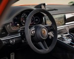 2021 Porsche Panamera Turbo S Sport Turismo (Color: Papaya Metallic) Interior Steering Wheel Wallpapers 150x120