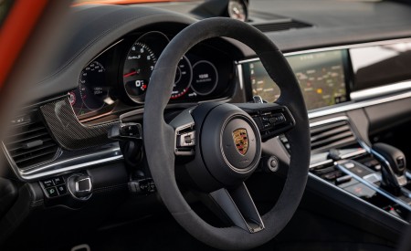 2021 Porsche Panamera Turbo S Sport Turismo (Color: Papaya Metallic) Interior Steering Wheel Wallpapers 450x275 (63)