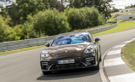 2021 Porsche Panamera Turbo S Sport Turismo (Color: Truffle Brown Metallic) Front Wallpapers 450x275 (67)